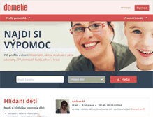 Tablet Screenshot of domelie.cz